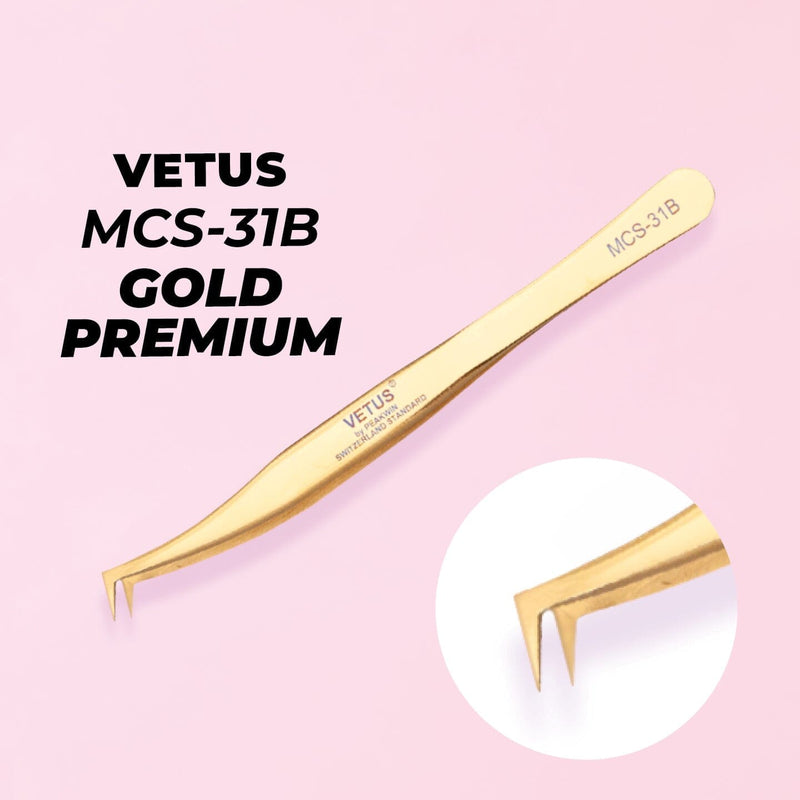 Tweezer VETUS Gold Premium - MCS-31B LASH V 